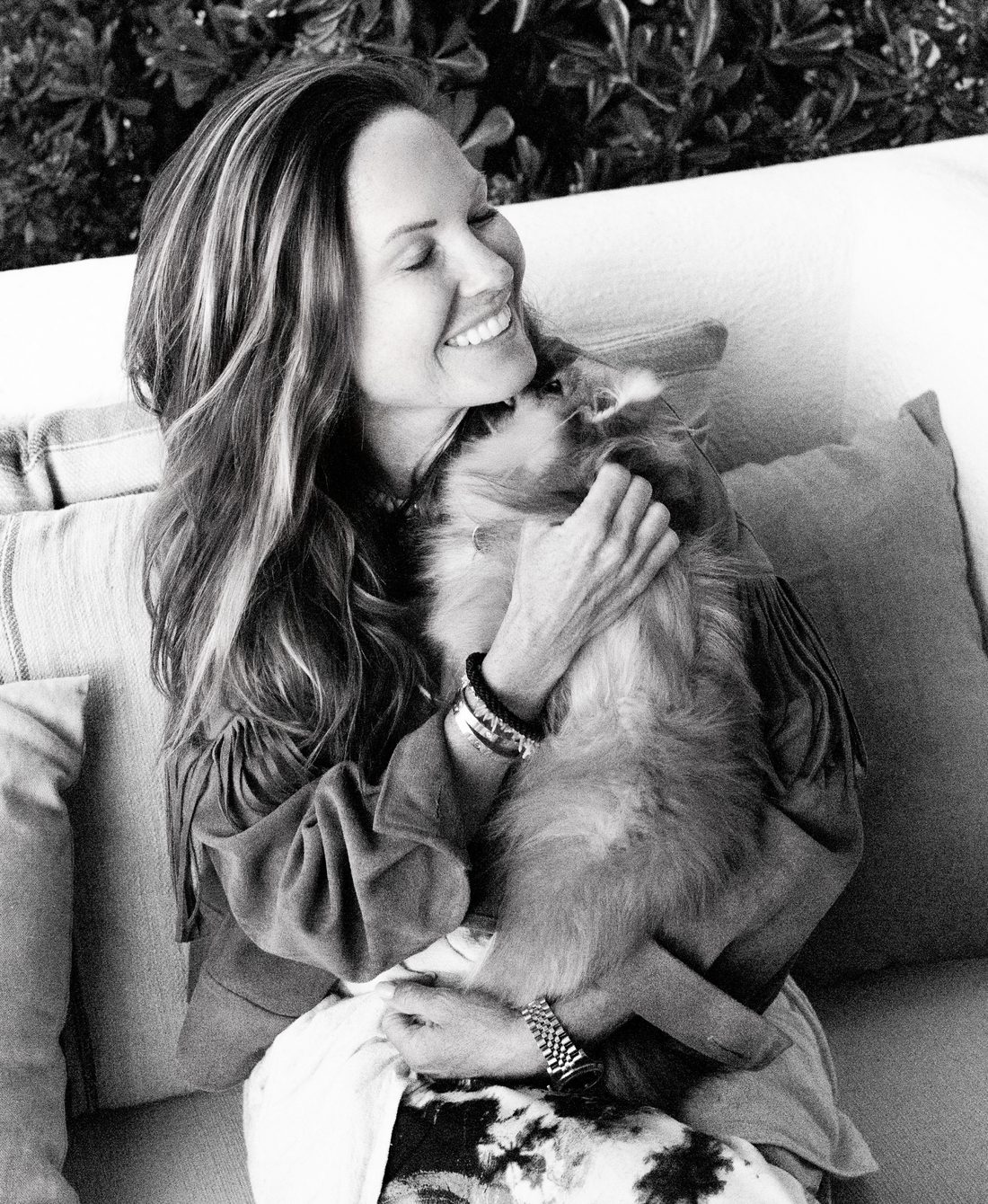 Sabine Boas, psychotherapist, with her Pomeranian, Dudu